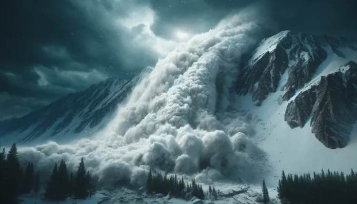 DALL·E-2024-05-16-11.20.19-A-dramatic-and-realistic-depiction-of-an-avalanche-in-a-mountainous-region.-The-image-shows-a-massive-wave-of-snow-cascading-down-a-steep-mountain-en-1024x585